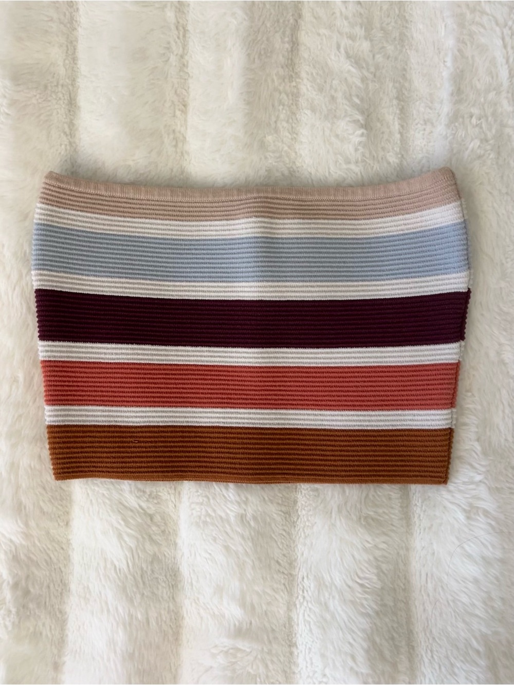 LA Hearts Ribbed Knit Tube Top XS